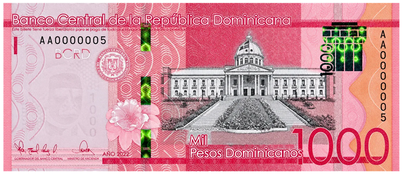 Biyè 1 000 peso dominiken